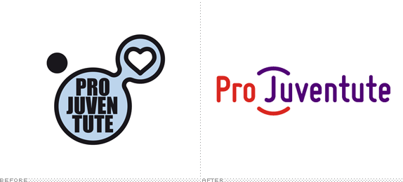 ProJuventute Logo, Before and After
