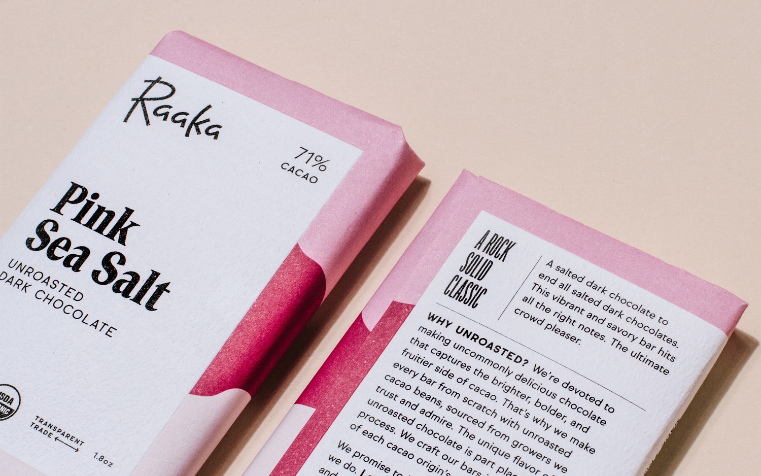 New Logo and Packaging for Raaka by Andrea Trabucco-Campos and Simon Blockley