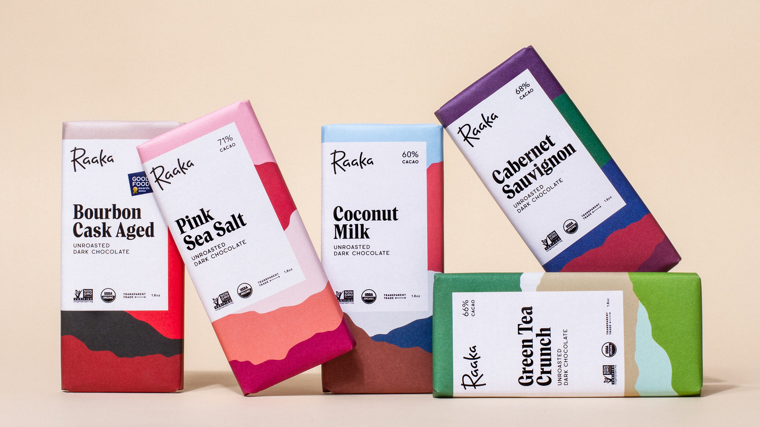 New Logo and Packaging for Raaka by Andrea Trabucco-Campos and Simon Blockley