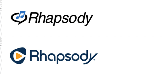 Rhapsody Logo, Before and After