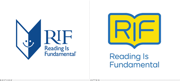 Reading is Fundamental Logo, Before and After