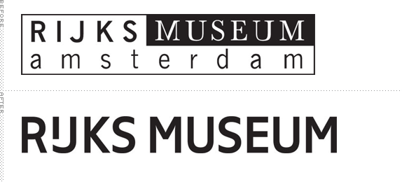 Rijksmuseum Logo, Before and After