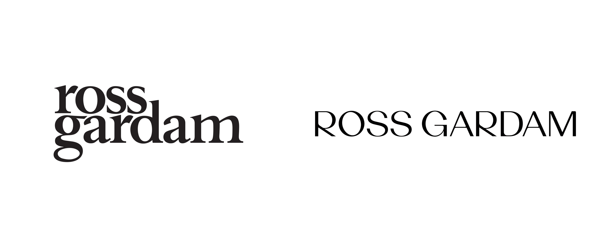 New Logo and Identity for Ross Gardam by SouthSouthwest