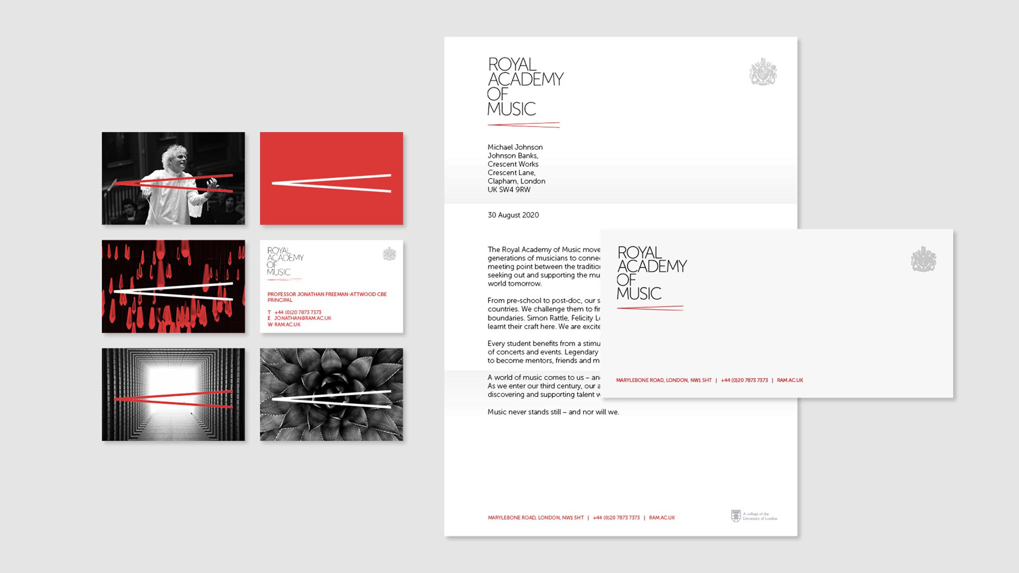 New Logo and Identity for Royal Academy of Music by Johnson Banks