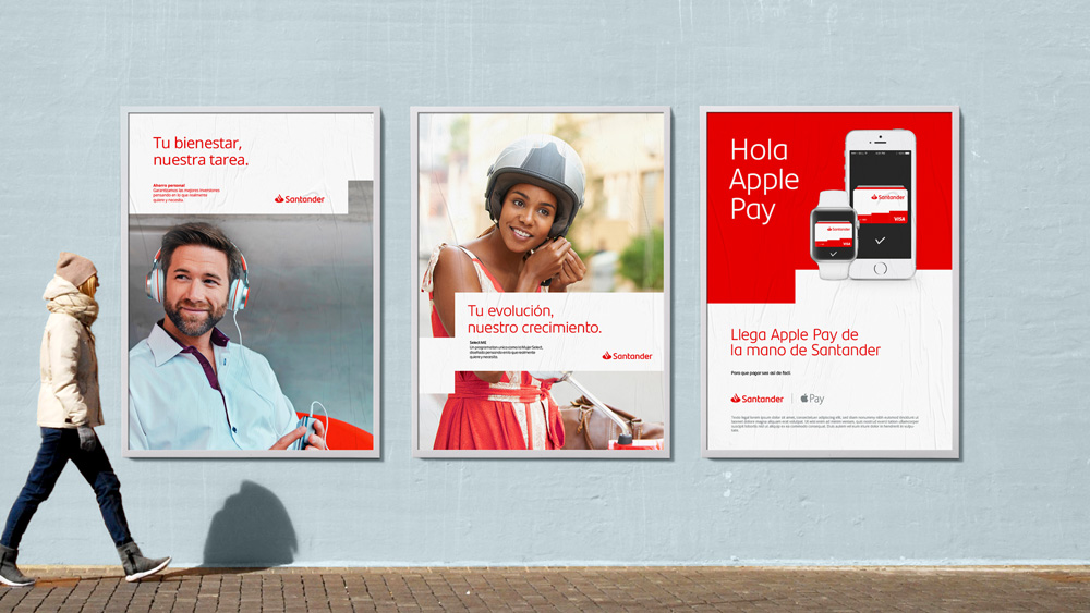 New Logo and Identity for Santander by Interbrand