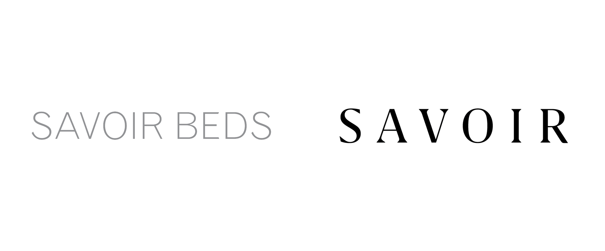 New Logo and Identity for Savoir Beds by Without