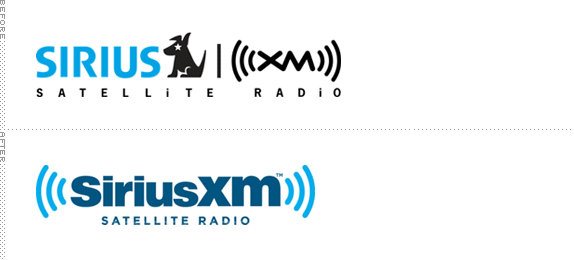 SiriusXM Logo, Before and After
