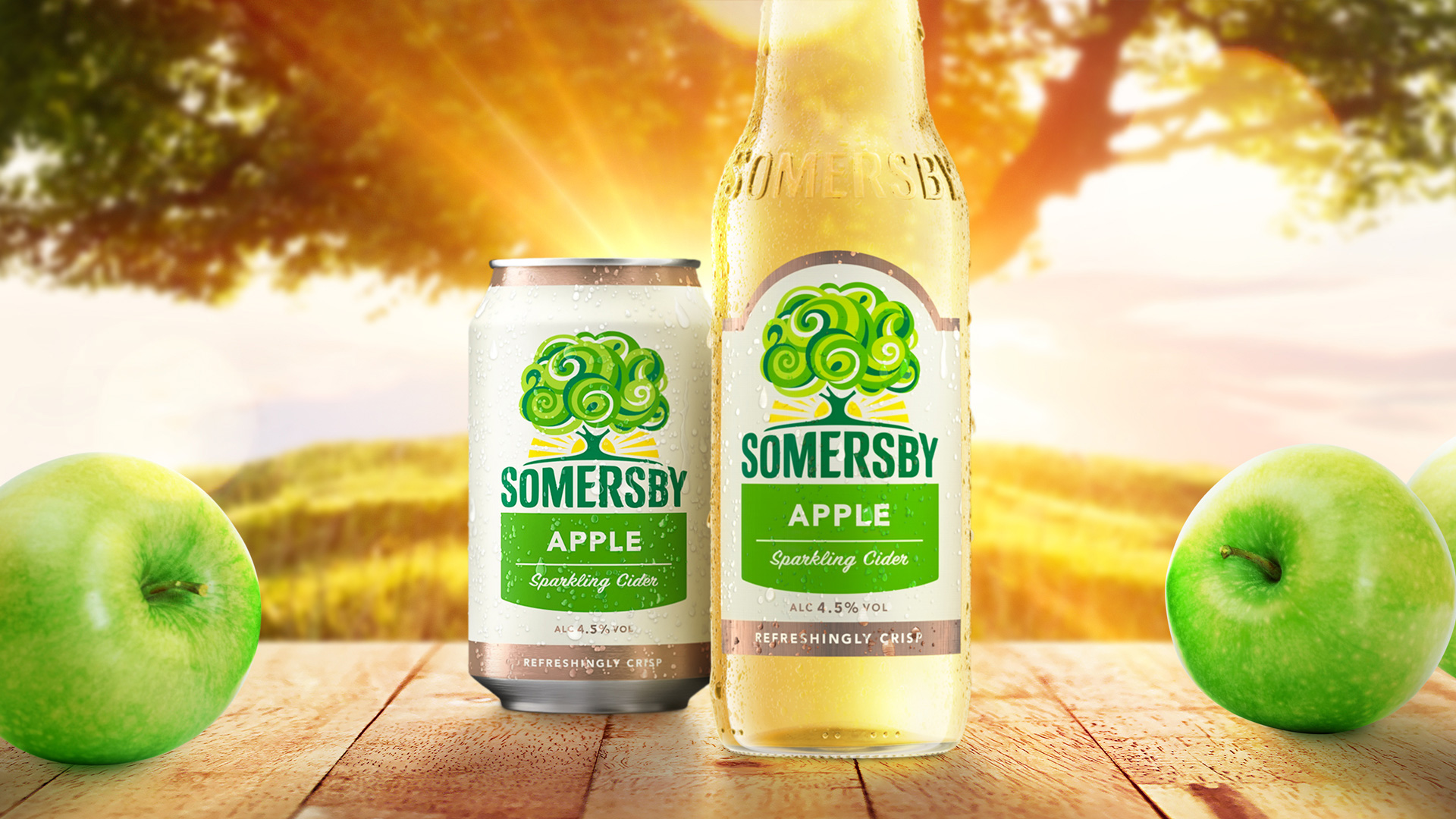 New Logo and Packaging for Somersby by Elmwood