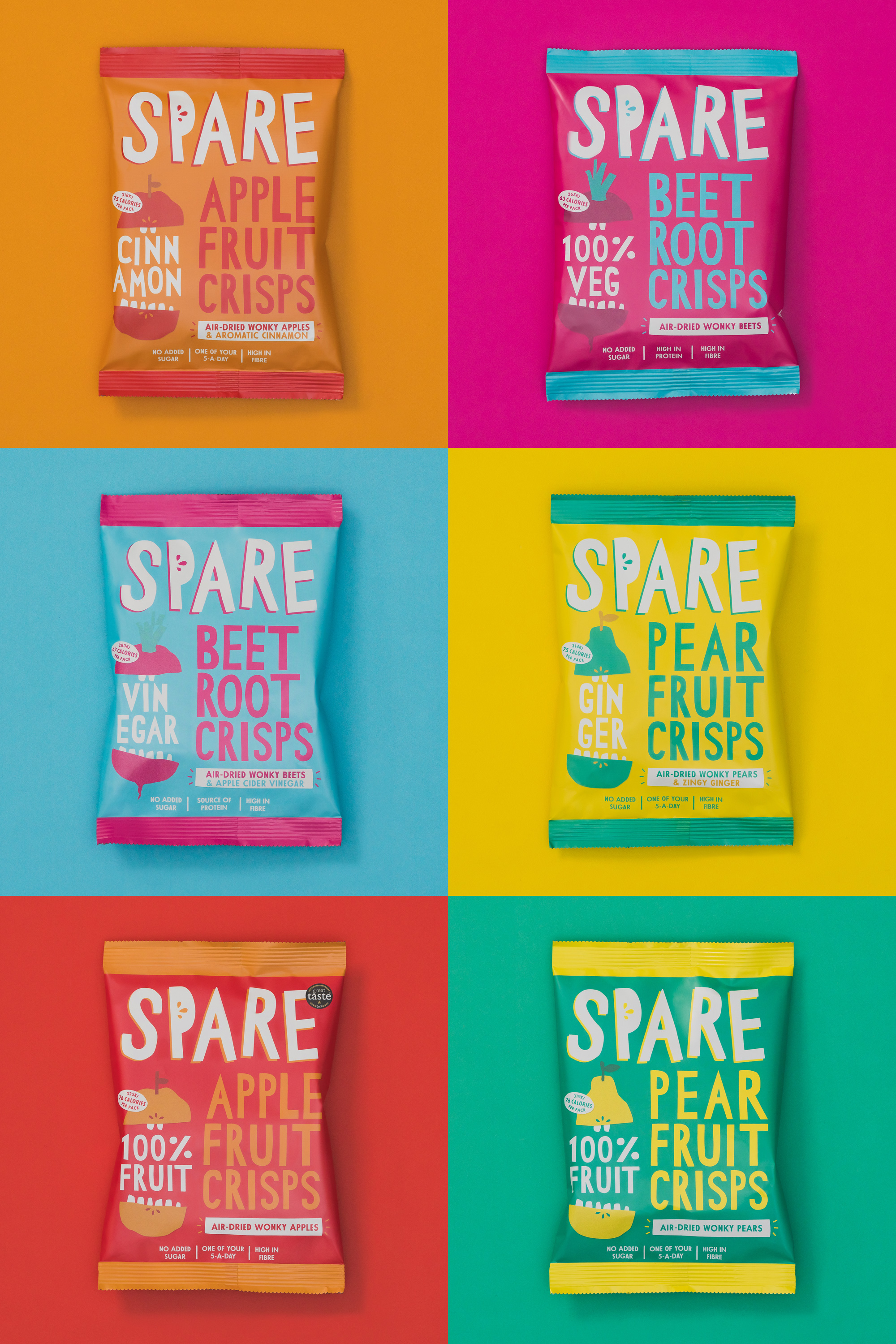 Brand New New Logo And Packaging For Spare Snacks By The