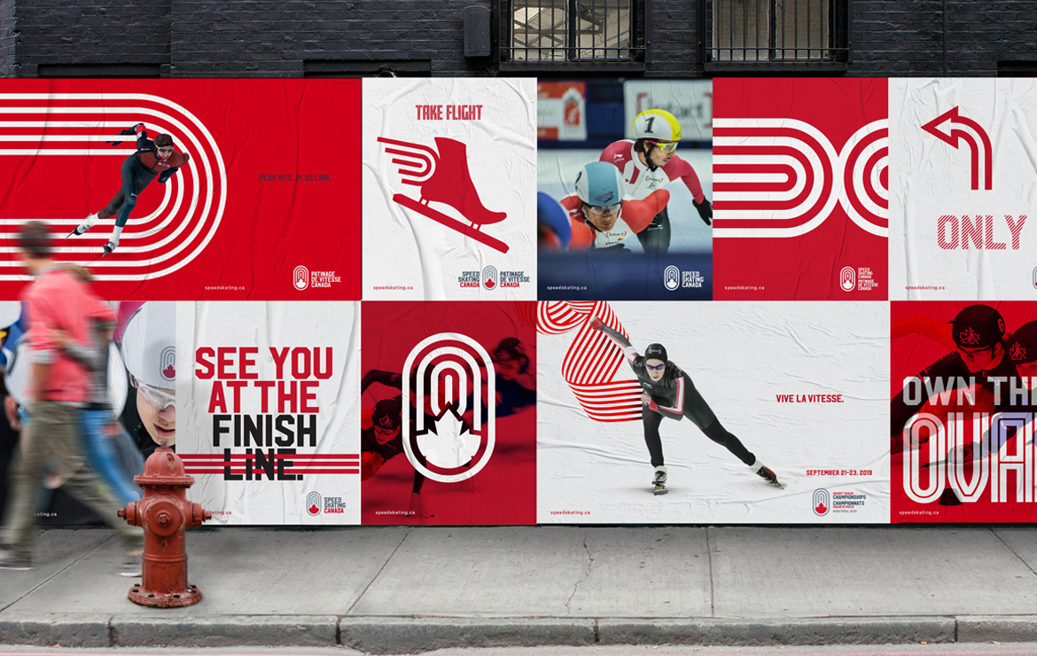 New Logo and Identity for Speed Skating Canada by Will Creative Inc.