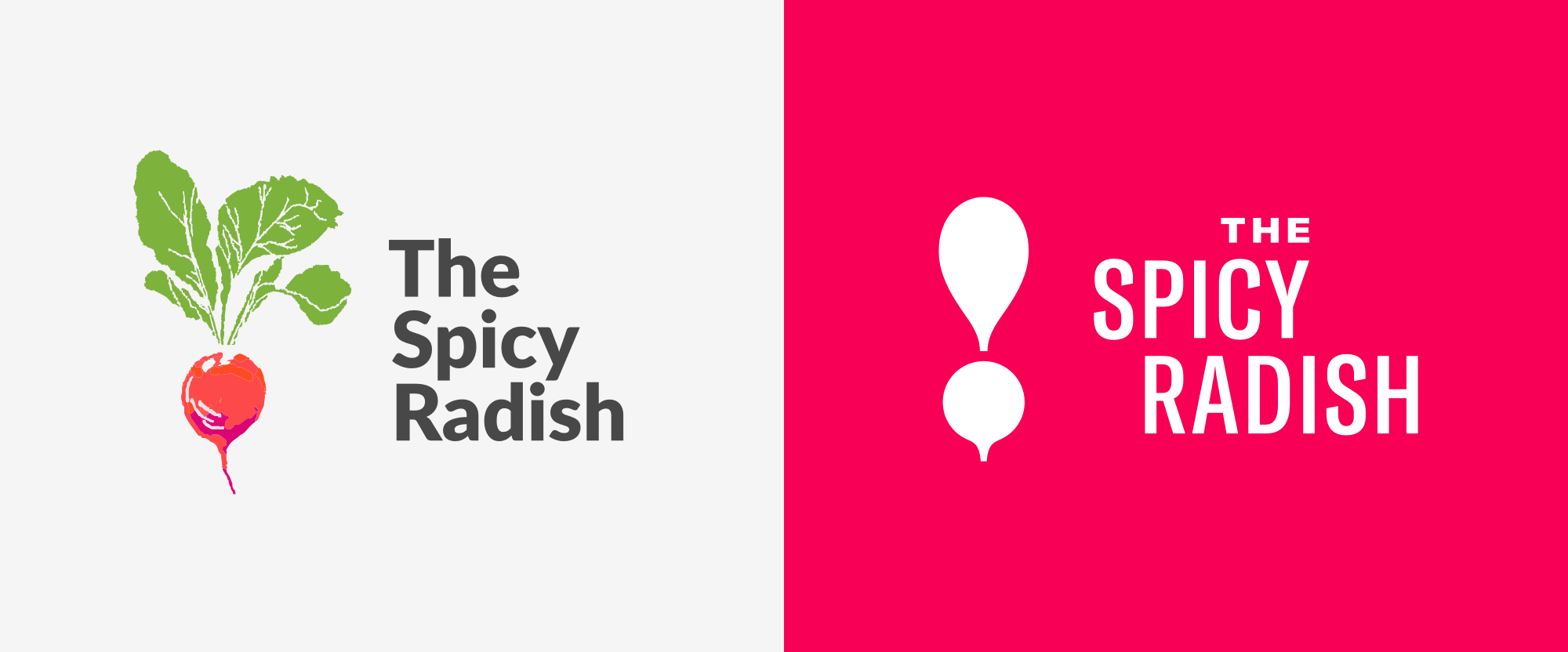 New Logo and Identity for The Spicy Radish by Cast Iron Design