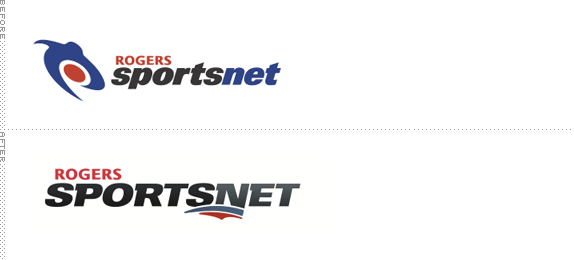 SportsNet Logo, Before and After