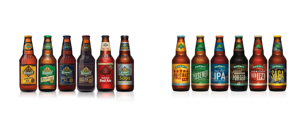 New Packaging for Summit Brewing Company by Duffy & Partners