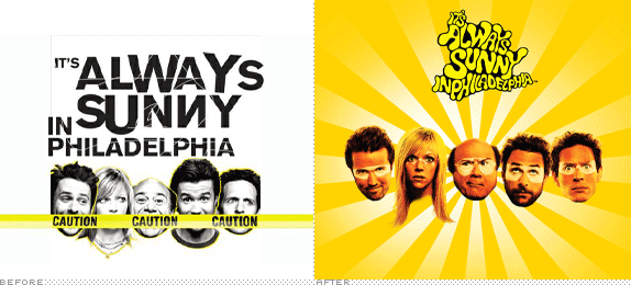 It's Always Sunny in Philadelphia Logo, Before and After