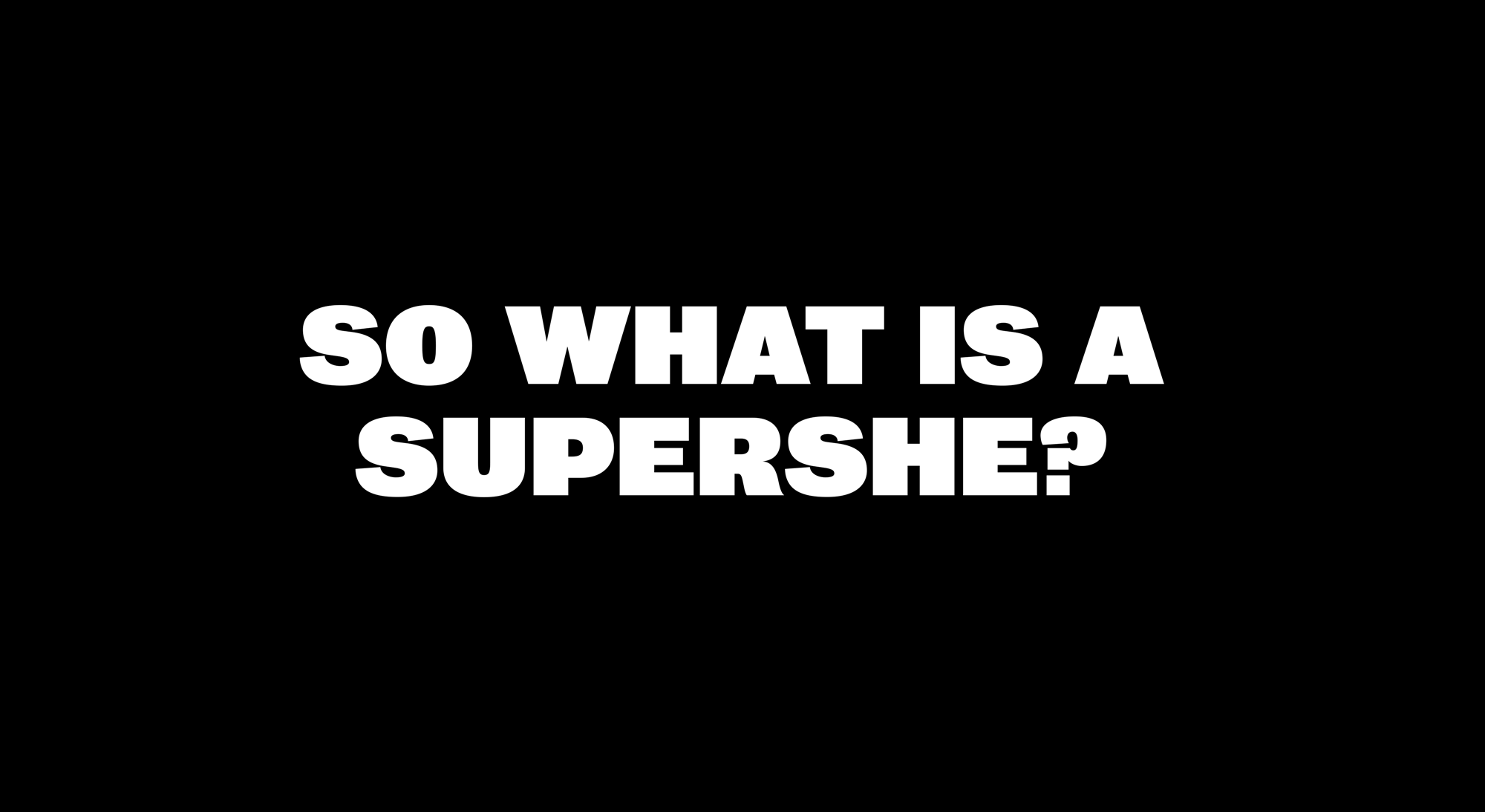 New Logo and Identity for SuperShe by &Walsh