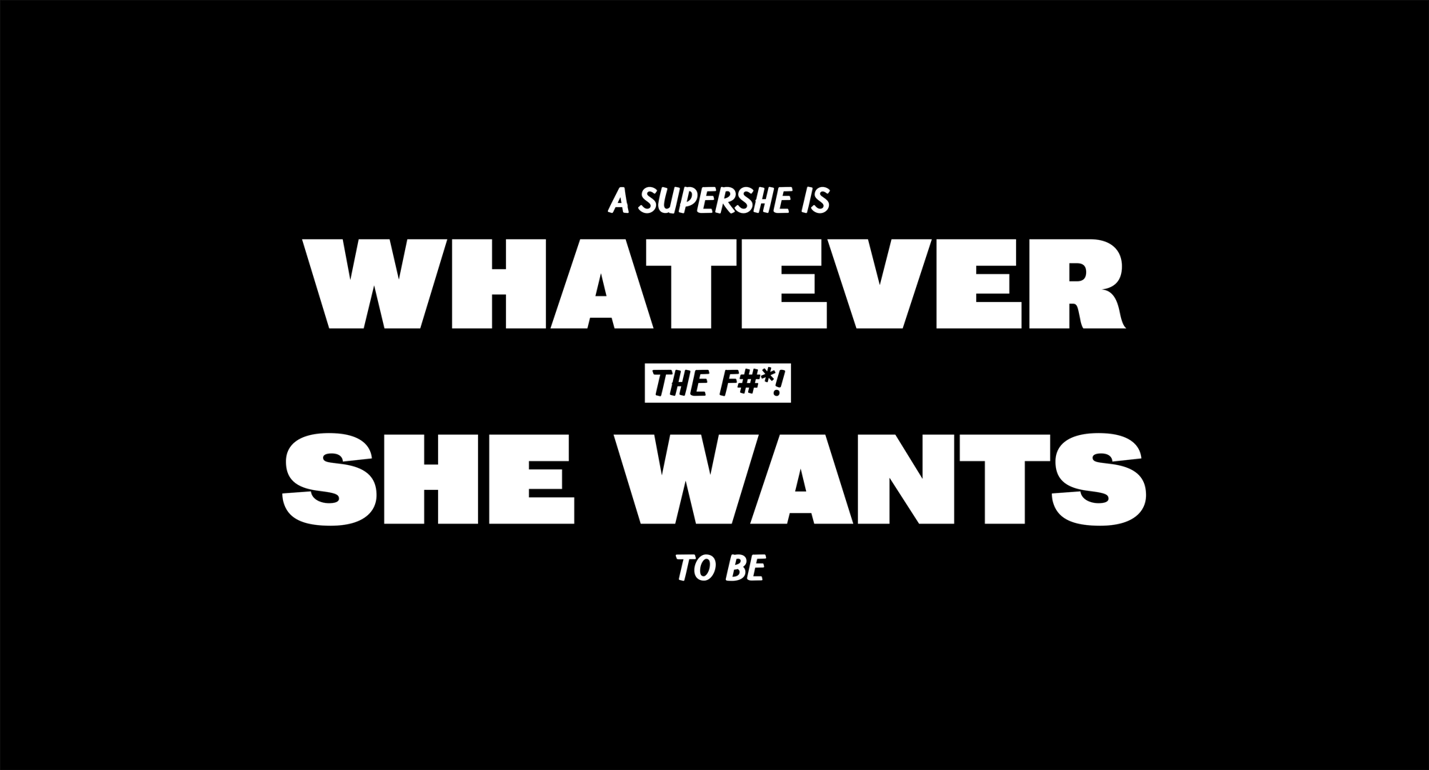 New Logo and Identity for SuperShe by &Walsh