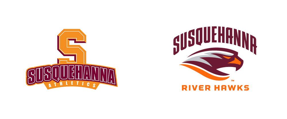 New Logos for Susquehanna River Hawks by Bosack & Co.