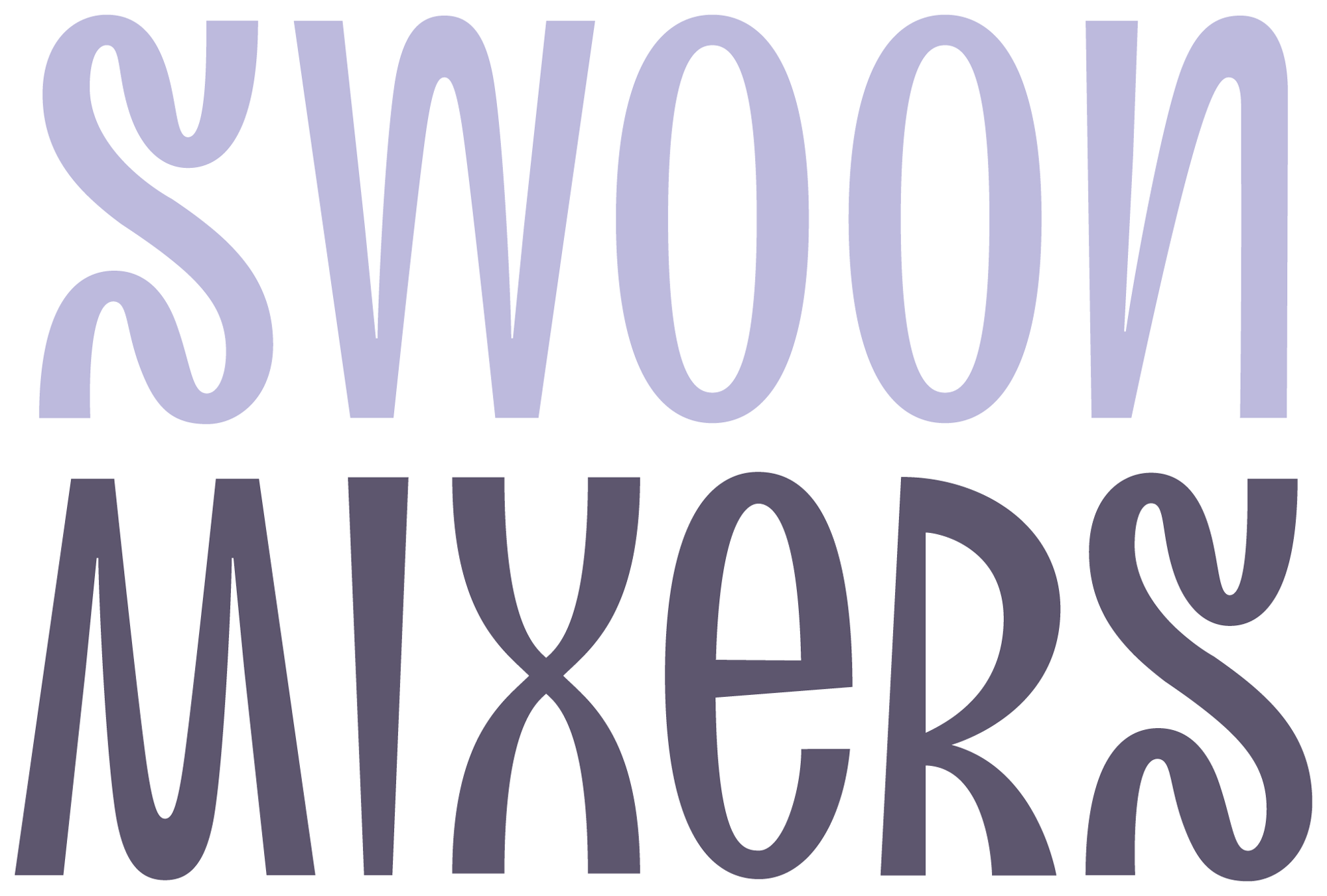 New Logo and Packaging for Swoon Mixers done by Center and In-house 