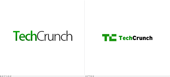 TechCrunch Logo, Before and After