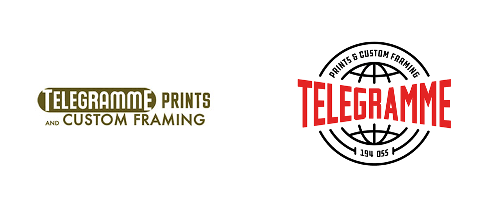 New Logo and Identity for Telegramme Prints & Custom Framing by Zoca