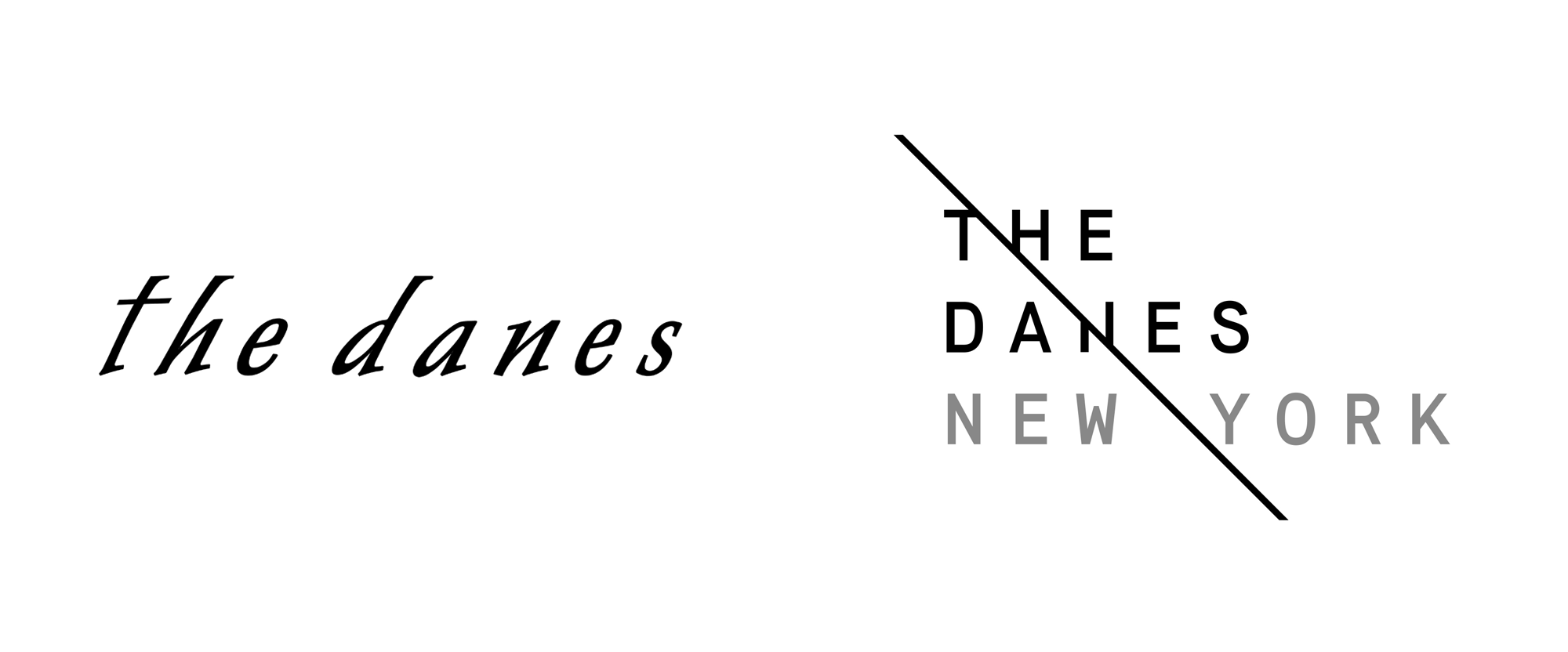 New Logo and Identity for The Danes New York by Young & Laramore