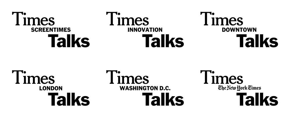 New Logo and Identity for TimesTalks by Base