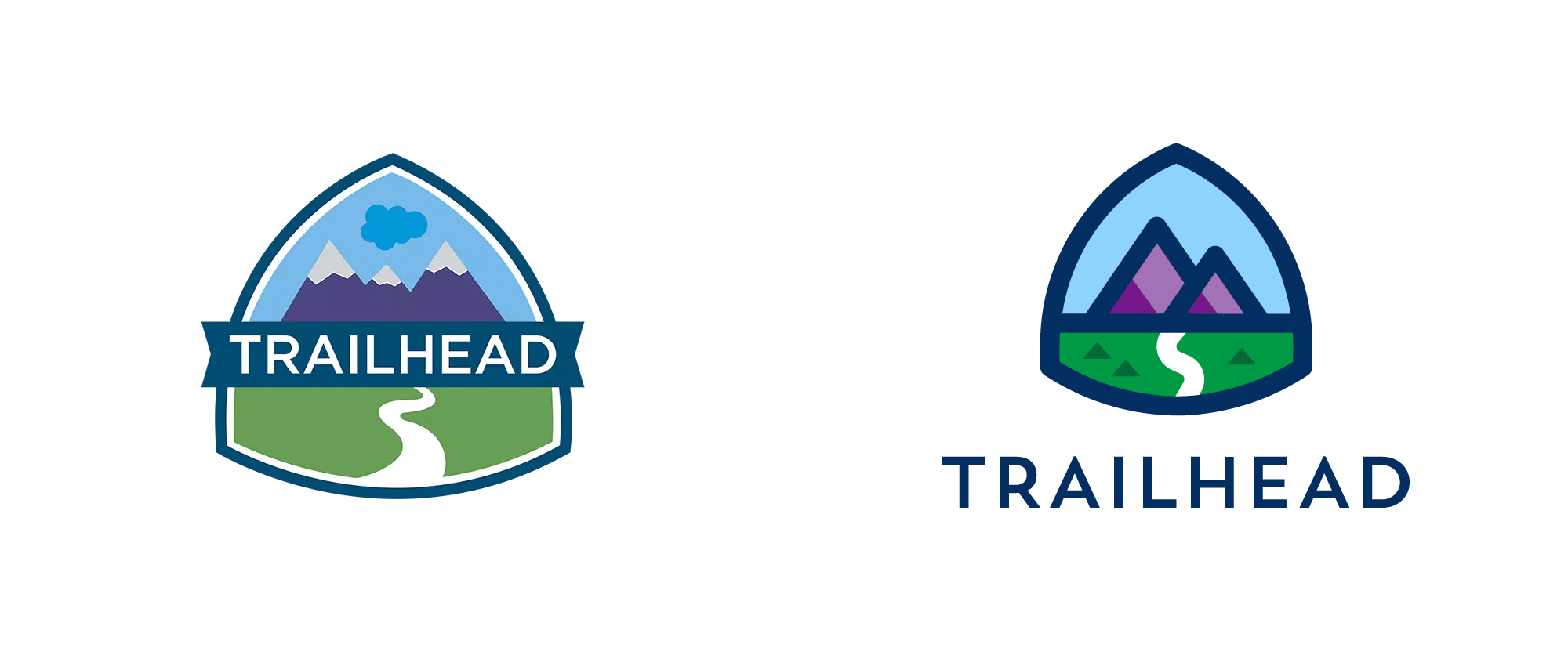 New Logo for Trailhead at Salesforce done In-house