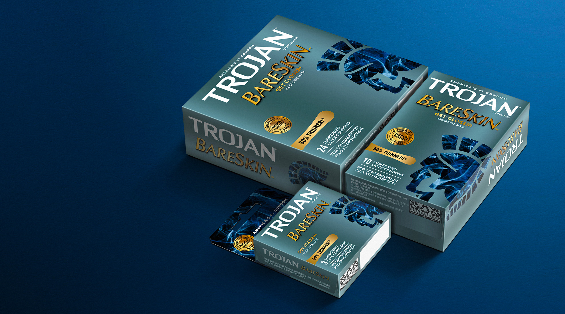 New Logo and Packaging for Trojan by Dragon Rouge