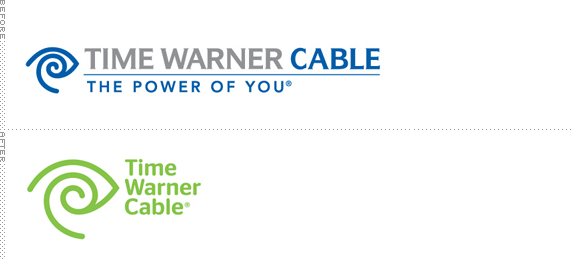 TimeWarnerCable Logo, Before and After