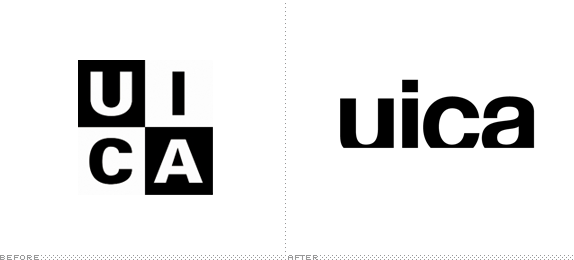 UICA Logo, Before and After