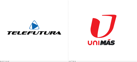UniMás Logo, Before and After