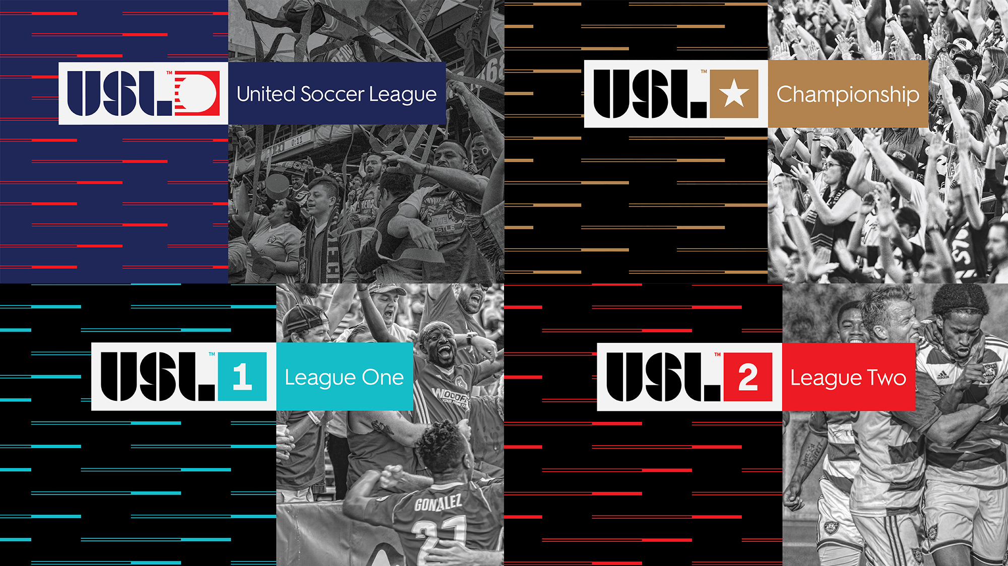 New Logo System for USL by Athletics and In-house