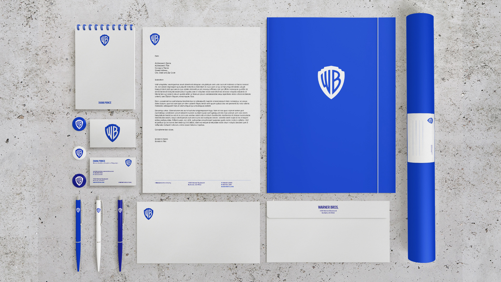 New Logo and Identity for Warner Bros. by Pentagram