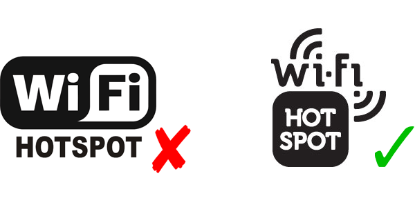 Correct Wi-Fi Logos