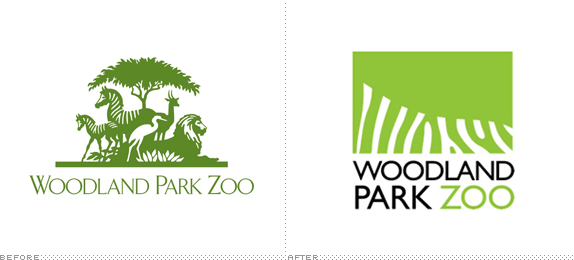 Woodland Park Zoo Logo, Before and After
