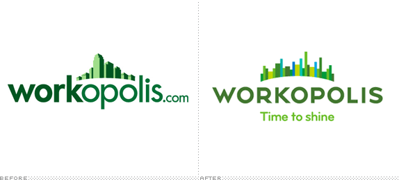 Workopolis Logo, Before and After