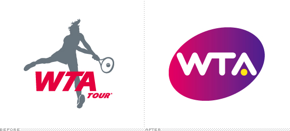 WTA Logo, Before and After