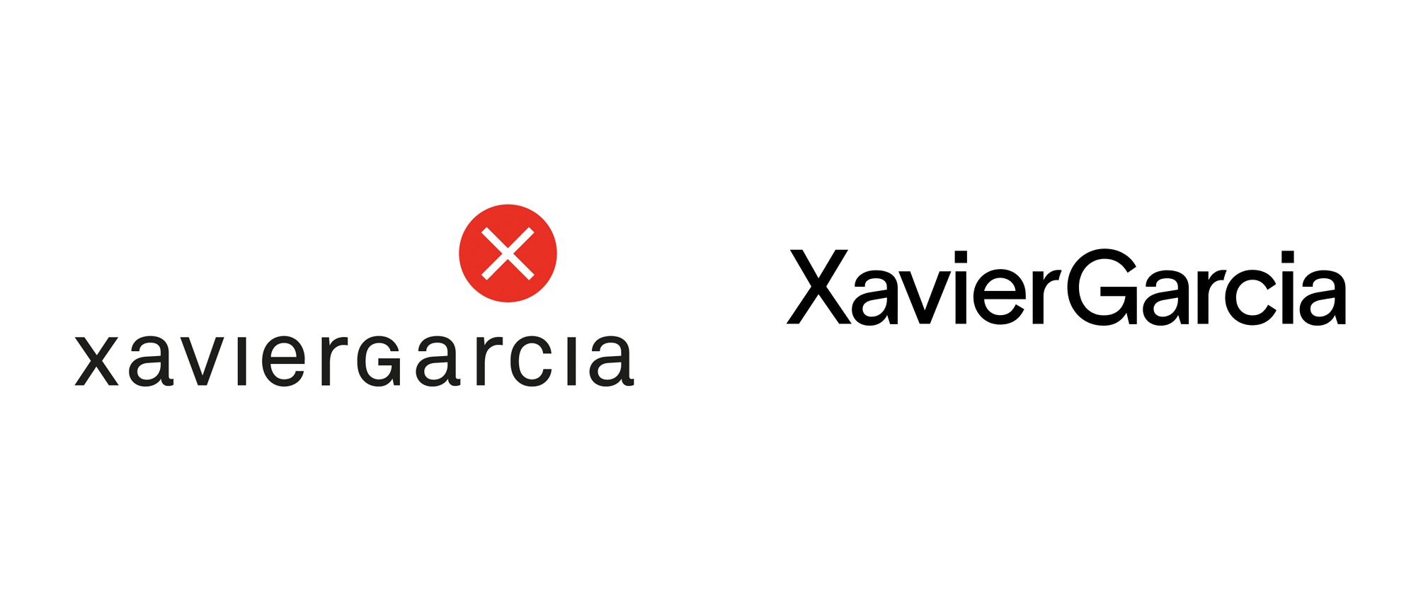 New Logo and Identity for Xavier Garcia by Folch