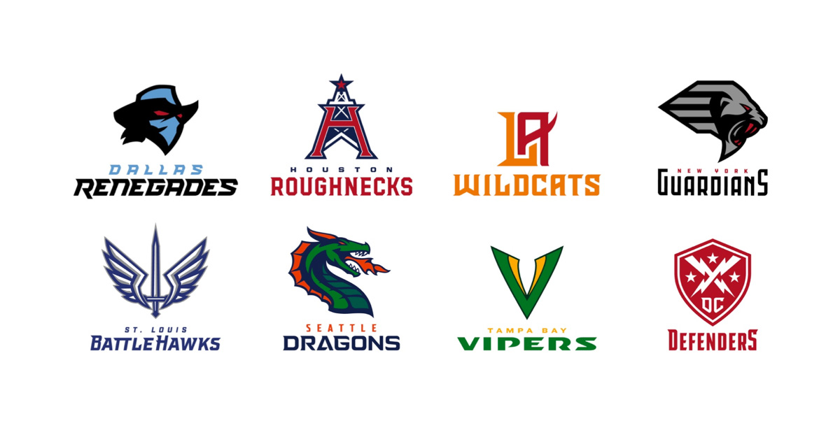 XFL Team Logos