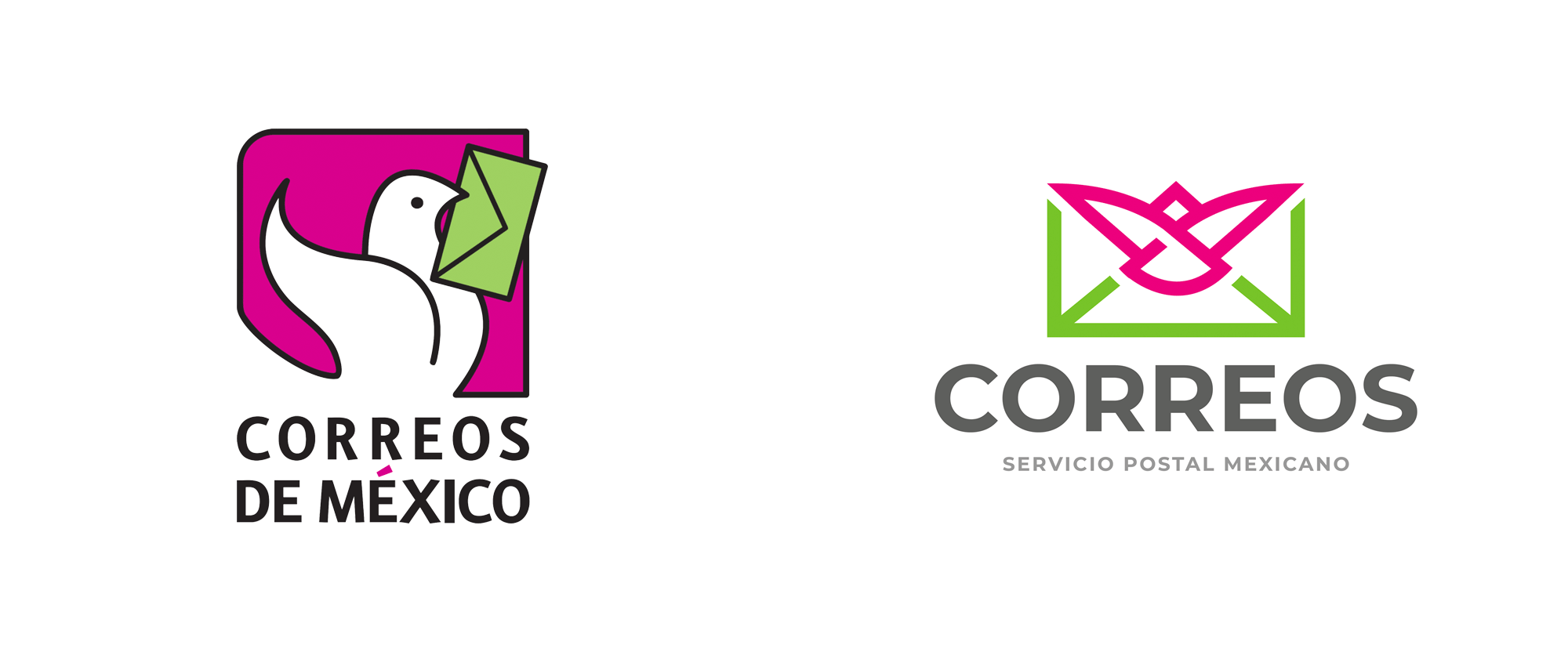 Este es el nuevo logotipo de Correos de México