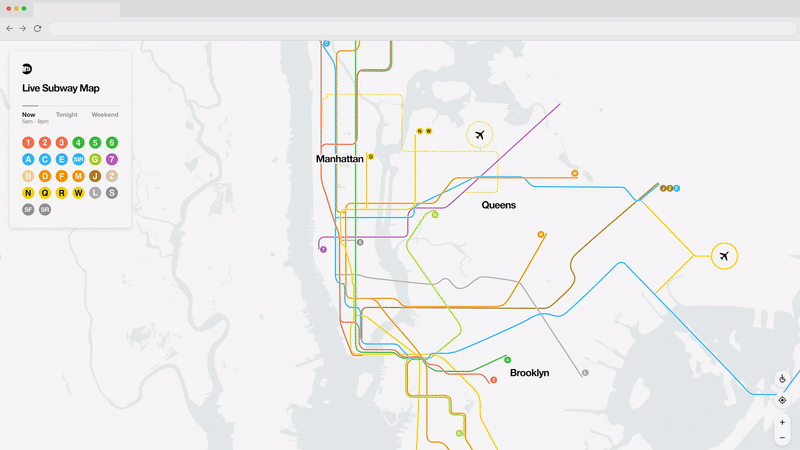 Digital New York Subway Map