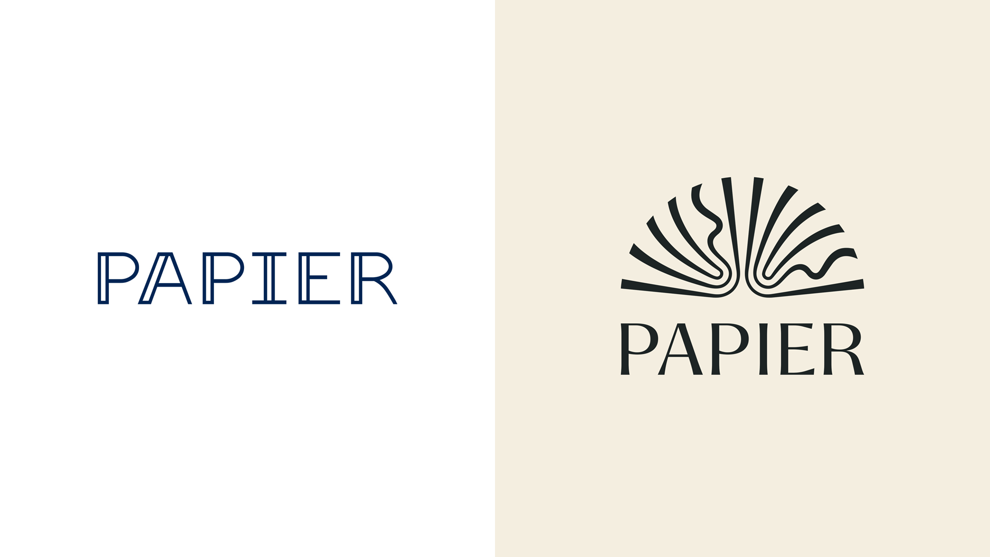 New Logo and Identity for Papier by Ragged Edge