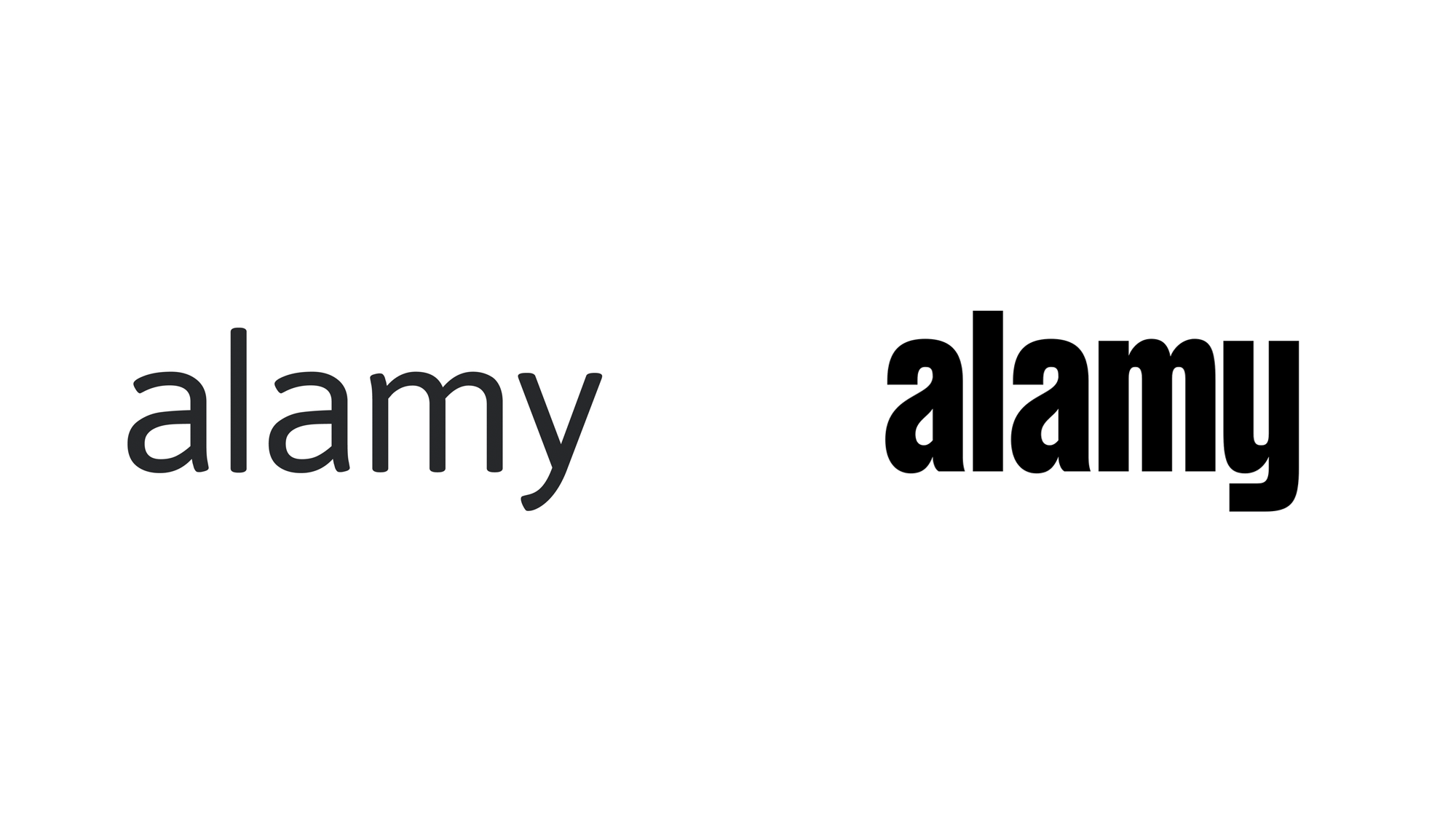 Brand New: New Logo and Identity for Alamy done In-house with Phantom