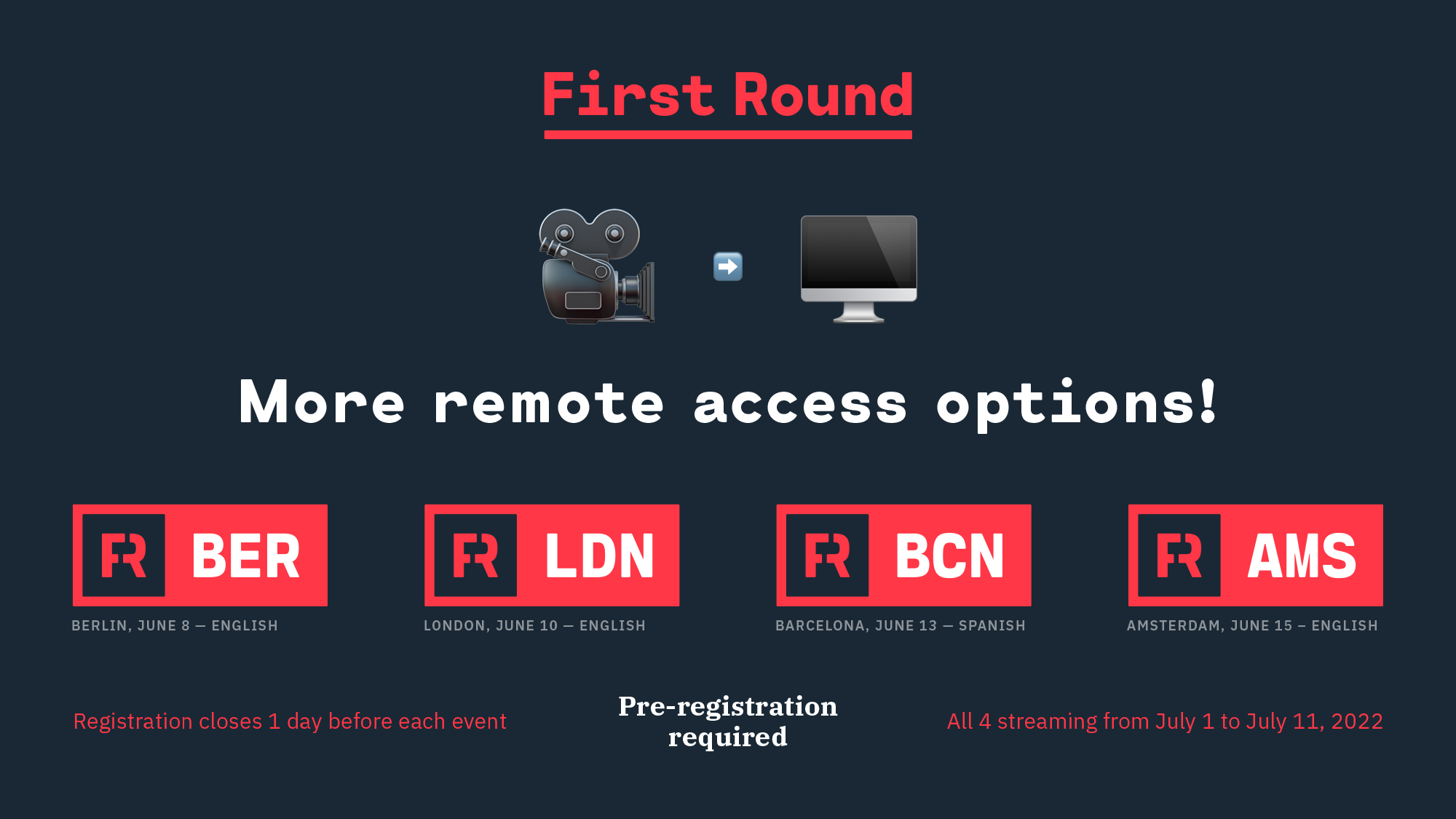 First Round: More Remote Access Options