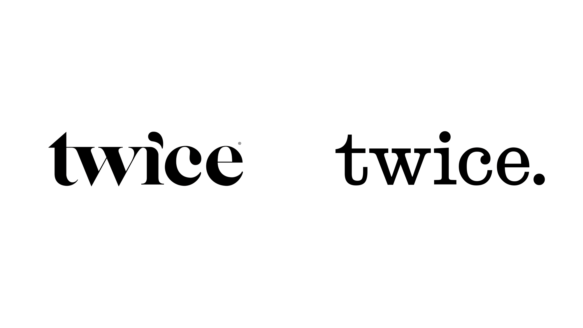 Brand New: New Logo, Identity, and Packaging for Twice by Concrete