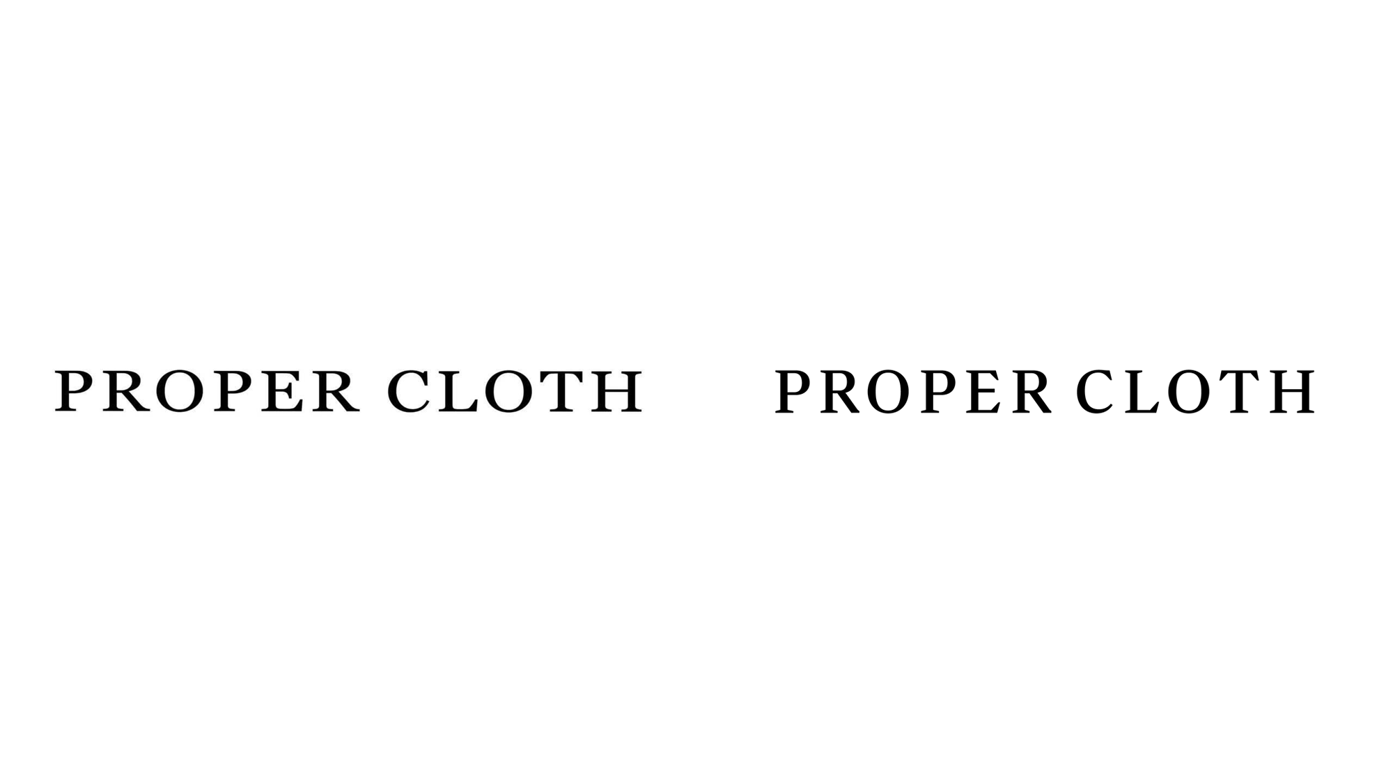 Brand New: New Logo and Identity for Proper Cloth by Mubien