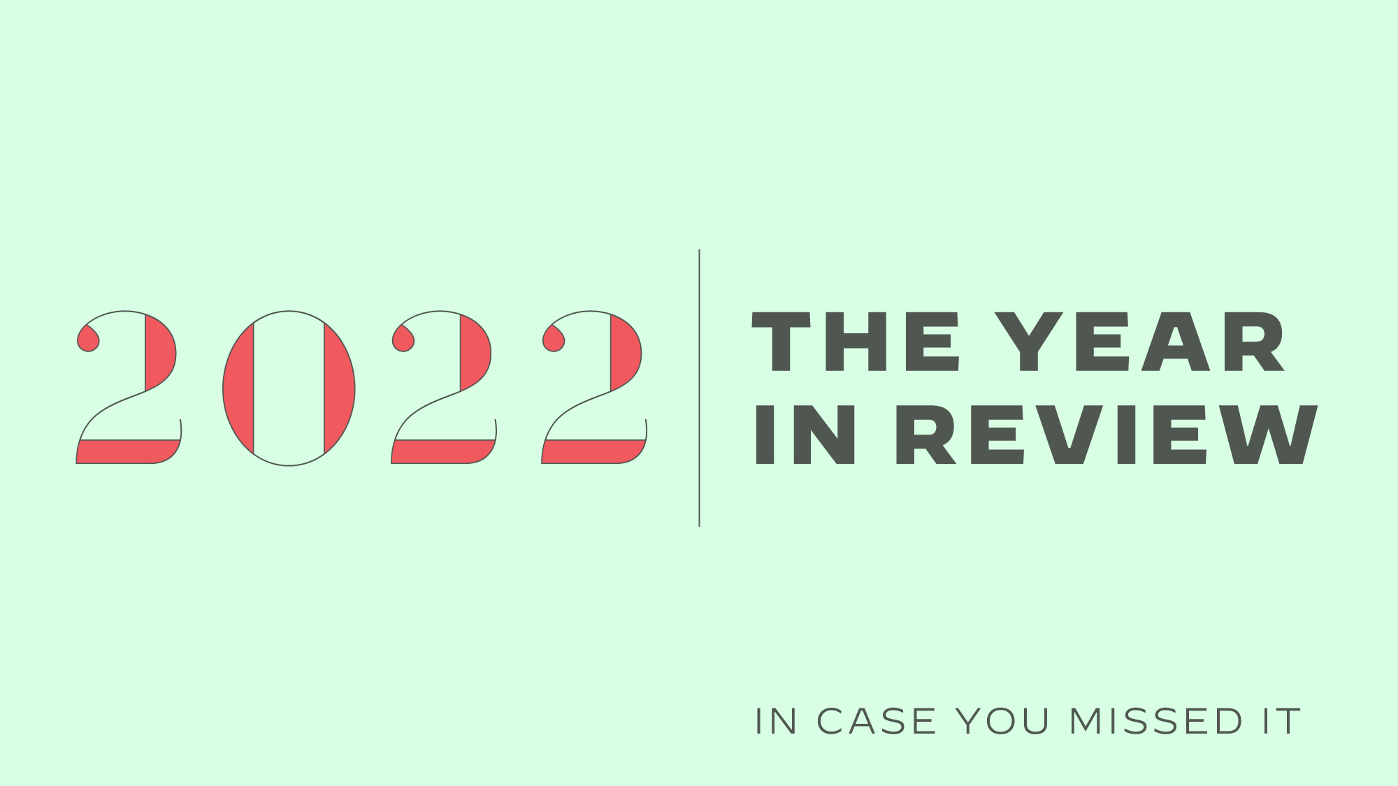 The Year in Review: In Case you Missed it