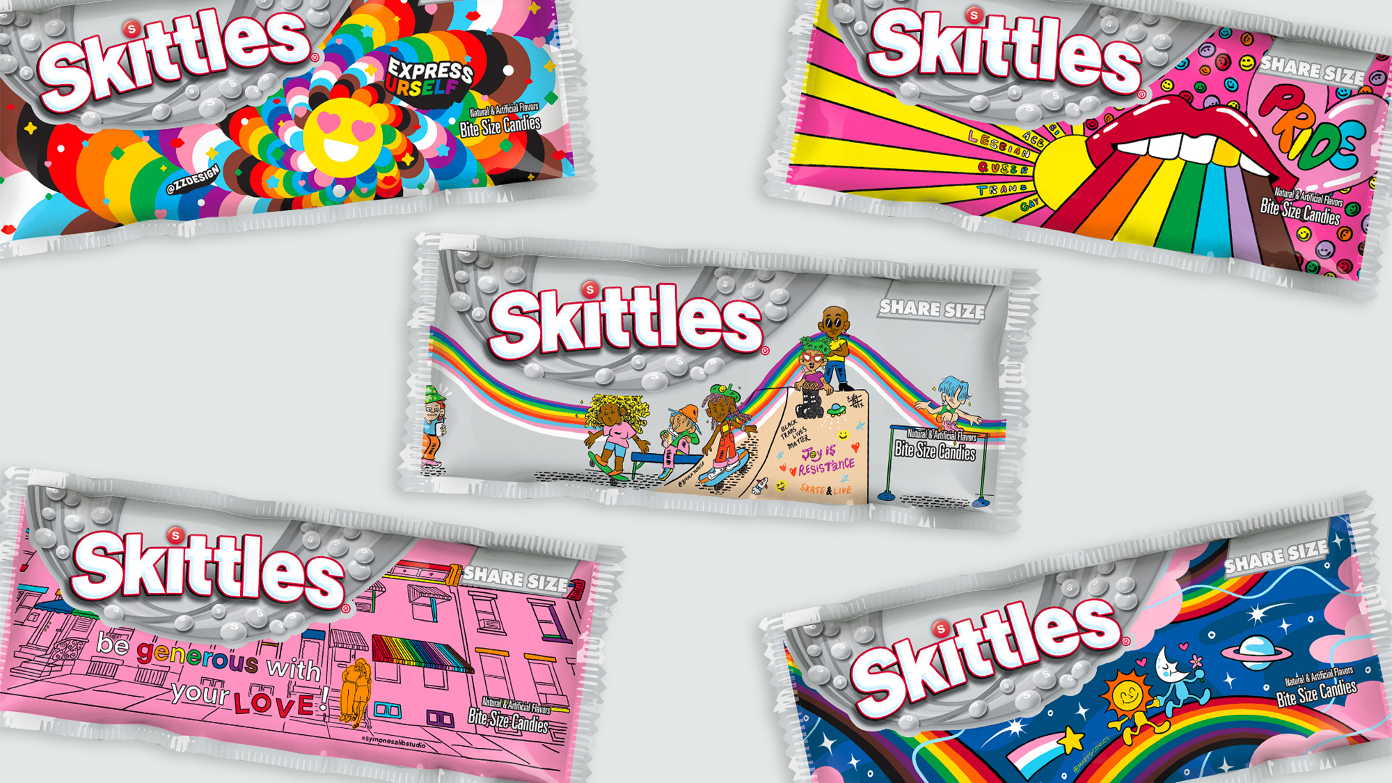Skittles Pride 2023 Packaging