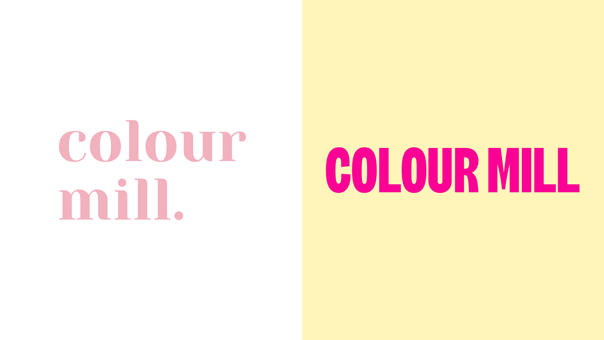 Brand New: New Logo and Identity for Colour Mill by Universal Favourite