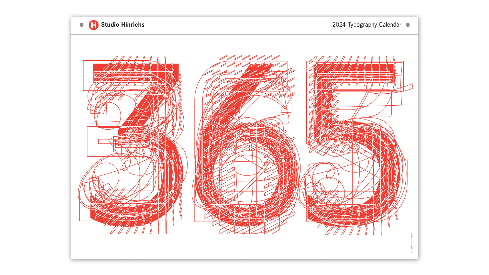 Free 2024 “365 Typographic Calendar”!